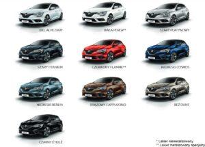 127. Renault Megane IV dostępne kolory Testy