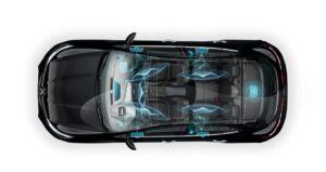 128. Renault Megane IV Bose - lokalizacja elementów Bose Sound System