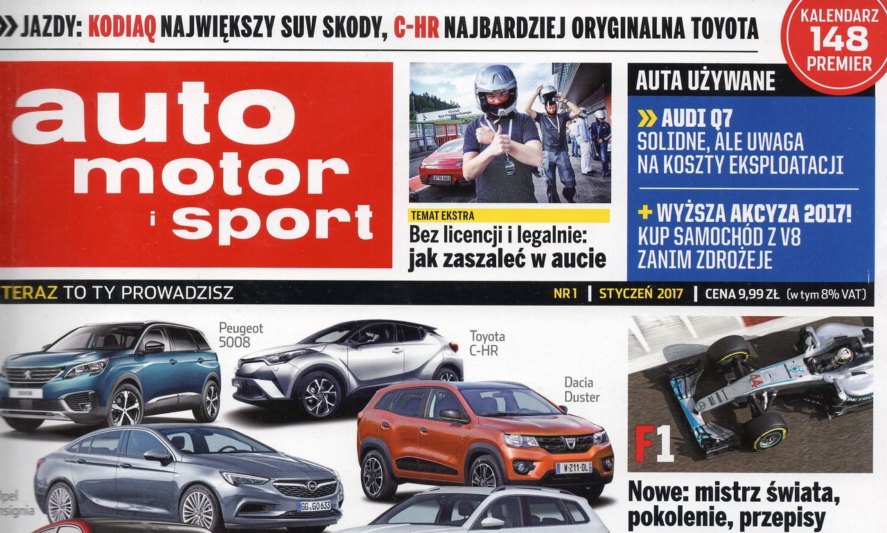 Revue de presse biaisée : AUTO MOTOR I SPORT nº 01/2017 |  français.pl