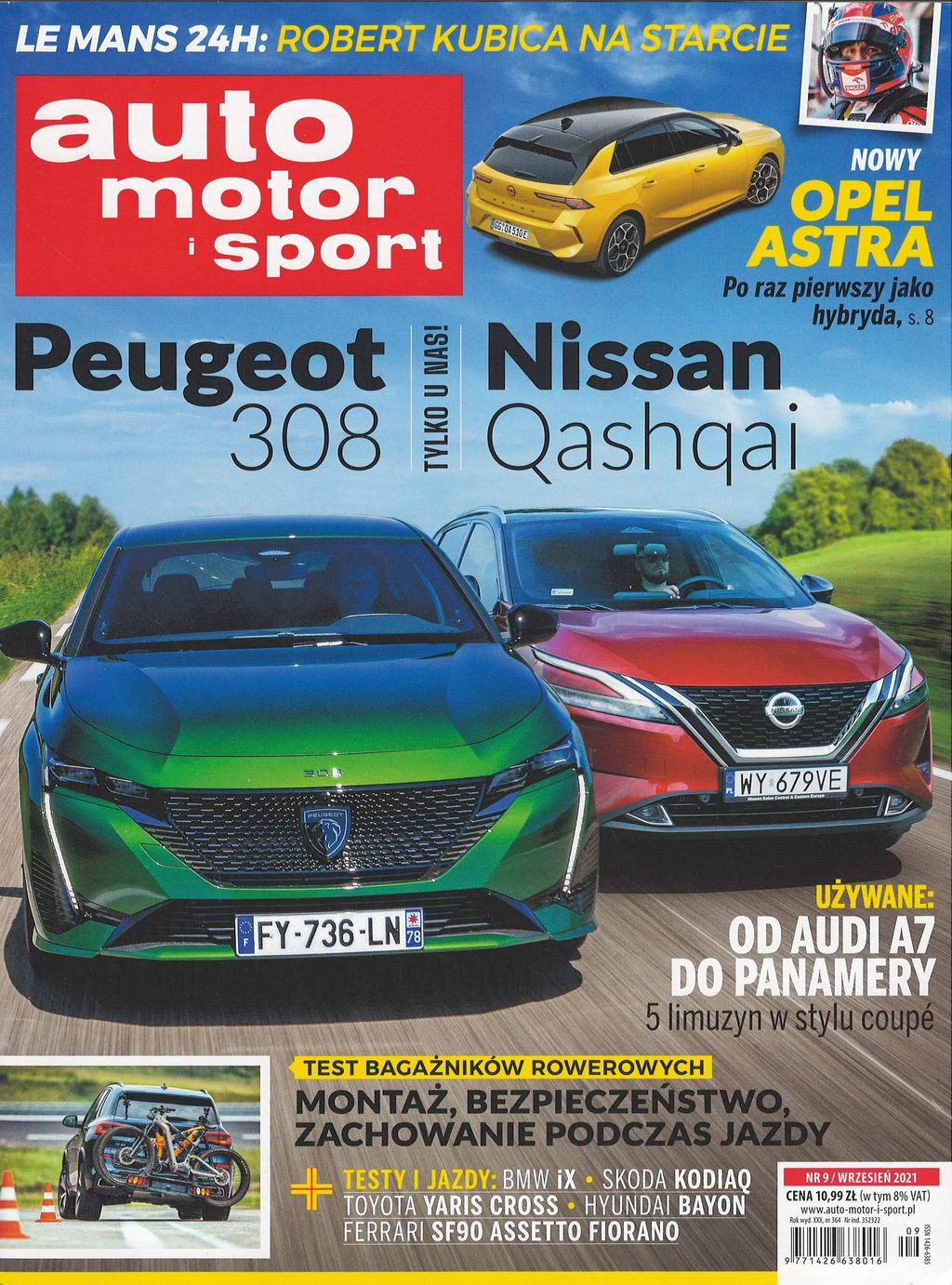 Superbe nouvelle Peugeot 308 !  Revue de presse biaisée : AUTO MOTOR I SPORT nº 09/2021 |  français.pl