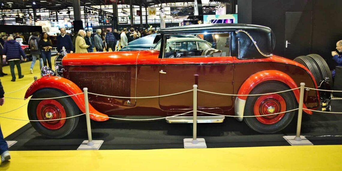 Zlote lata francuskiej motoryzacji – relacja wlasna z Retromobile 2023. Delage D8C faux cabriolet 2 Wiadomości