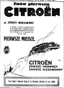 jerzy widawski reklama citroen Historia