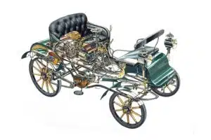 04. Pierwszy samochod z Russelsheim Opel Patentmotorwagen System Lutzmann 1899 Historia