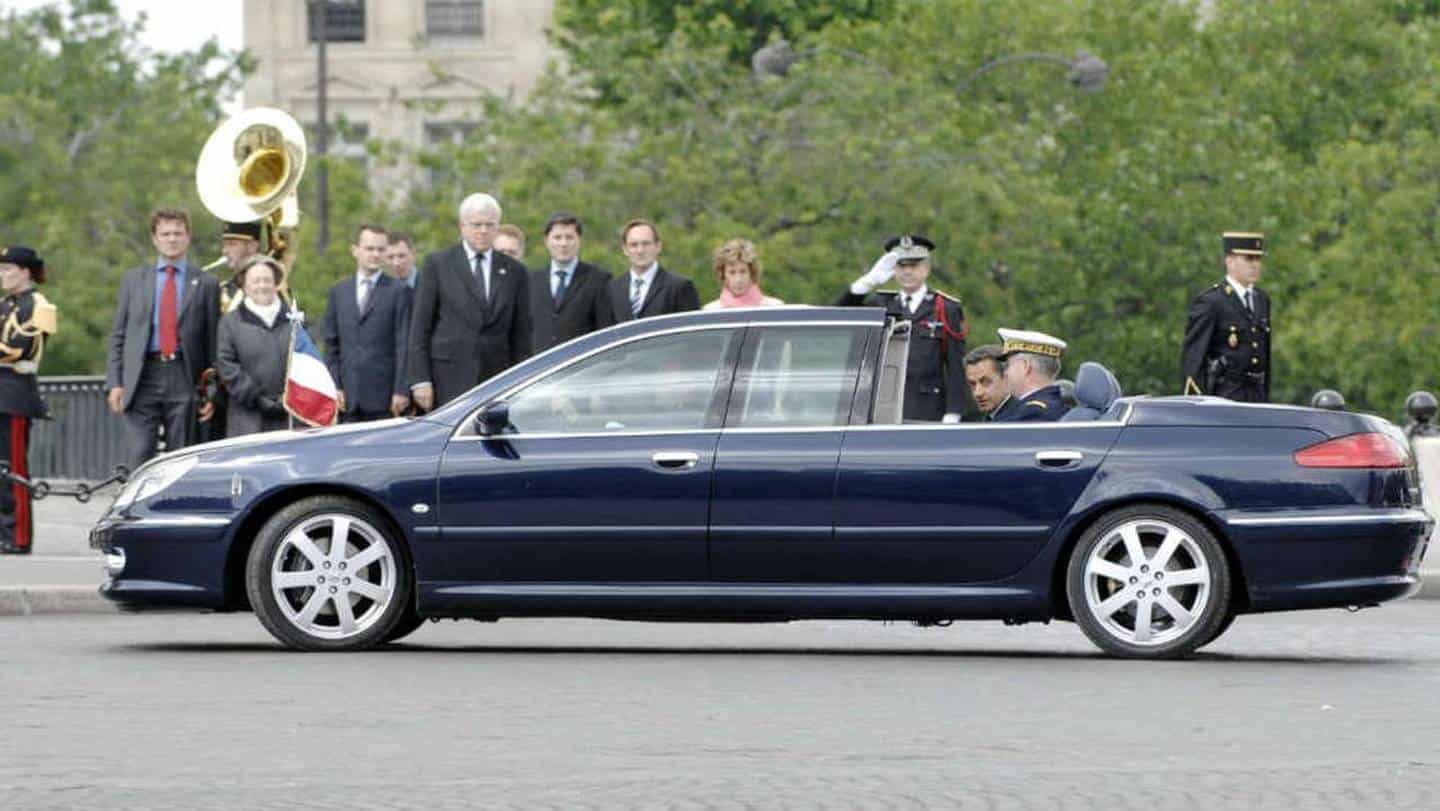 Peugeot 607 w wersji prezydenckiej przedłużonej