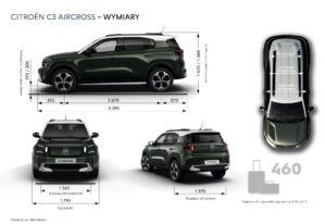 citroen c3 aircross wymiary Wiadomości
