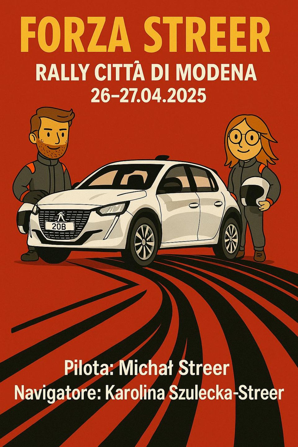 polska zaloga rajdowa startuje w kolebce wloskich supersamochodow michal streer przed citta di modena 2025 3 Wiadomości