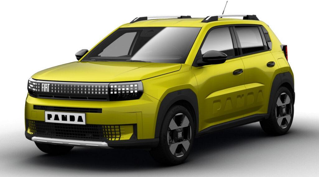 fiat grande panda la prima, żółty