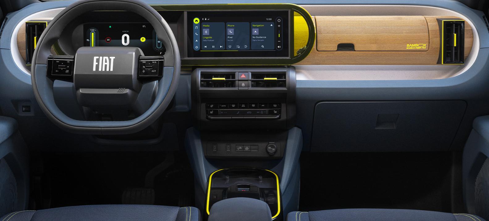 wnętrze fiat grande panda la prima