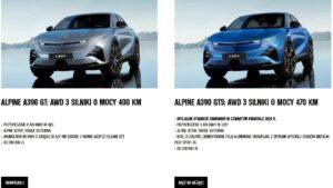 Alpine A390 cena Wiadomości