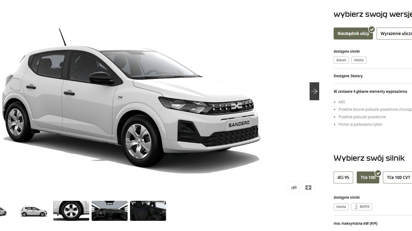 Dacia Sandero dCi Wiadomości