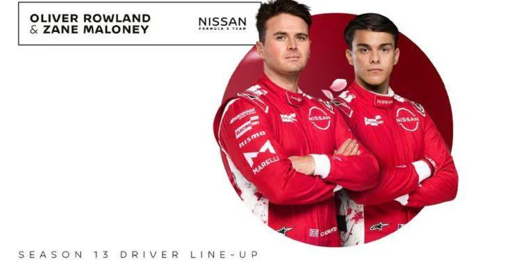 Nissan Formula E Team potwierdza sklad na 13. sezon Zane Maloney u boku Olivera Rowlanda Wiadomości