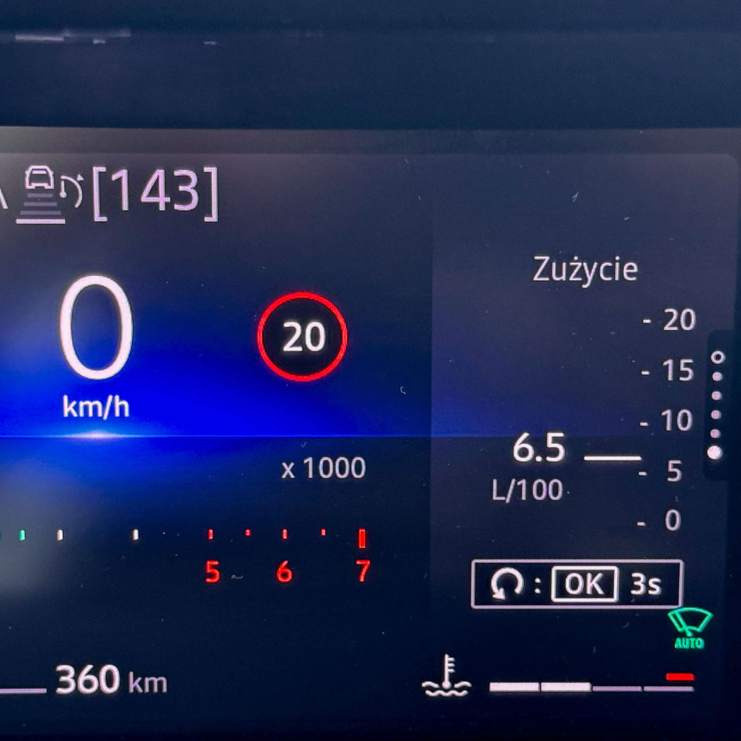 Komputer Renault Clio pokazał 6,5 litra na 100 kilometrów