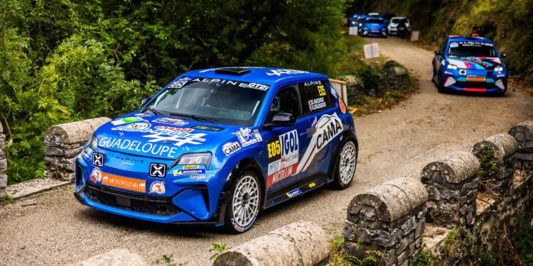 e5 NEGRE Sandro, GAUSSENS Gilles, Alpine A290 Rallye, ambiance during the Critérium des Cévennes 2026, 8th round of the Championnat de France des Rallyes 2026, from October 23 to 24, 2026 in Brissac, France - Photo Bastien Roux / DPPI